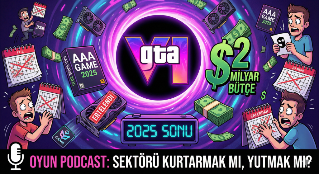 2025 sonu itibarıyla artan GTA VI heyecanı, oyunun bütçesi ve diğer stüdyoların çıkış tarihlerini bu oyuna göre ayarlaması (korku faktörü).
